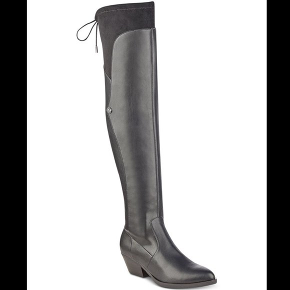 Guess Vianne Western over the knee Boots Black 6.5